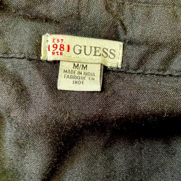 Guess Long Sleeve Shirt Dress - Picture 6 of 7